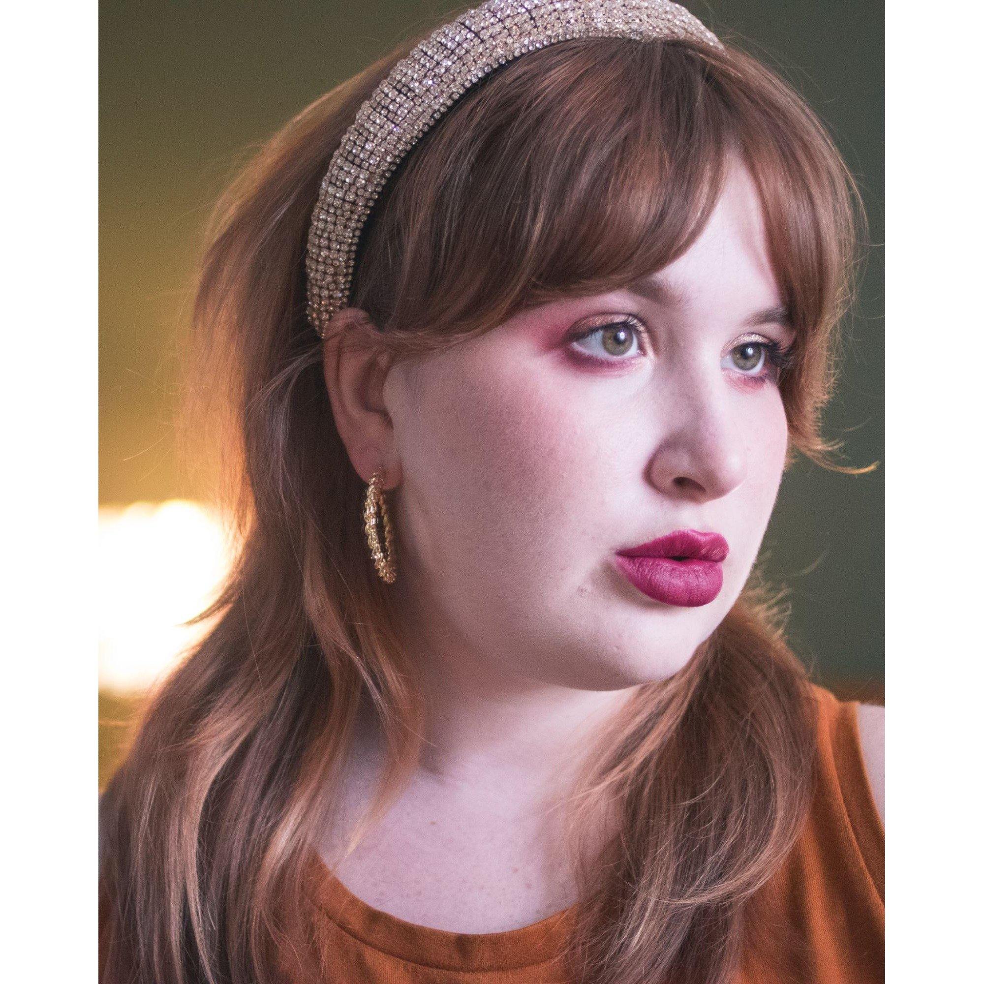 Classic Gold Braided Gold Link Hoop Earrings by Vintage Meet Modern - Vintage Meet Modern Vintage Jewelry - Chicago, Illinois - #oldhollywoodglamour #vintagemeetmodern #designervintage #jewelrybox #antiquejewelry #vintagejewelry