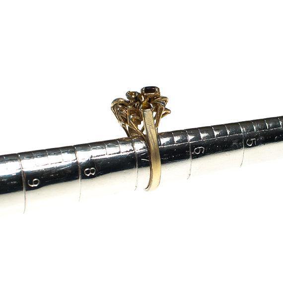 Vintage Tigers Eye Cluster Ring by 1960s - Vintage Meet Modern Vintage Jewelry - Chicago, Illinois - #oldhollywoodglamour #vintagemeetmodern #designervintage #jewelrybox #antiquejewelry #vintagejewelry