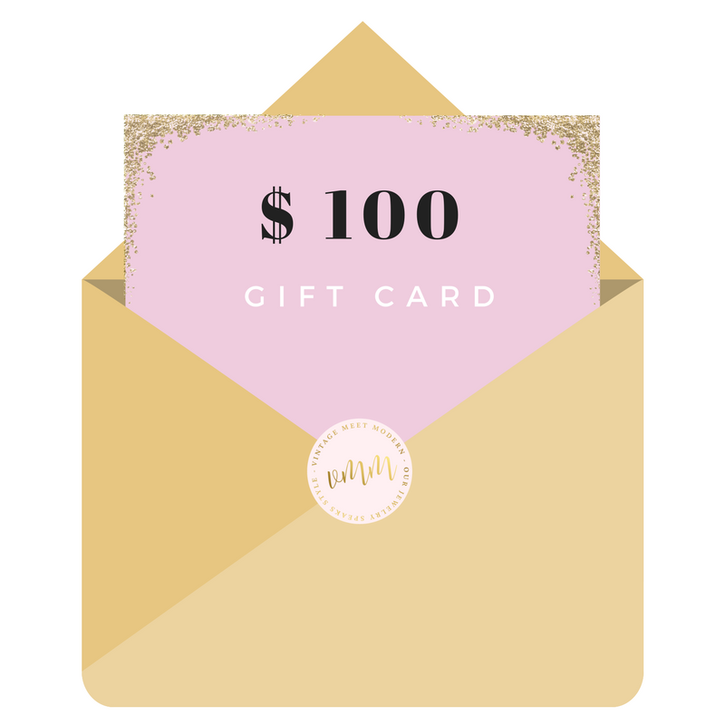 Gift Card by Vintage Meet Modern - Vintage Meet Modern Vintage Jewelry - Chicago, Illinois - #oldhollywoodglamour #vintagemeetmodern #designervintage #jewelrybox #antiquejewelry #vintagejewelry