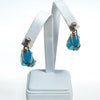 Vintage Blue Rock Candy Lucite Dangle Drop Earrings, 1950s Era by 1950s - Vintage Meet Modern Vintage Jewelry - Chicago, Illinois - #oldhollywoodglamour #vintagemeetmodern #designervintage #jewelrybox #antiquejewelry #vintagejewelry