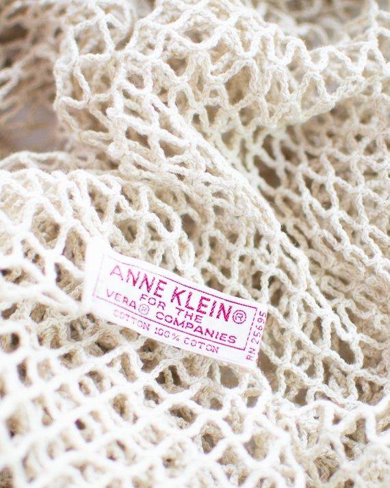 Anne Klein Woven Shawl Scarf Large Loop by Anne Klein - Vintage Meet Modern Vintage Jewelry - Chicago, Illinois - #oldhollywoodglamour #vintagemeetmodern #designervintage #jewelrybox #antiquejewelry #vintagejewelry