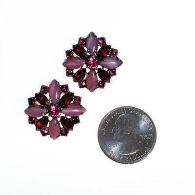 Vintage Pink and Red Rhinestone Scatter Pins, Brooches by 1960s - Vintage Meet Modern Vintage Jewelry - Chicago, Illinois - #oldhollywoodglamour #vintagemeetmodern #designervintage #jewelrybox #antiquejewelry #vintagejewelry