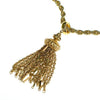 Vintage Crown Trifari Gold Tassel Necklace by 1960s - Vintage Meet Modern Vintage Jewelry - Chicago, Illinois - #oldhollywoodglamour #vintagemeetmodern #designervintage #jewelrybox #antiquejewelry #vintagejewelry