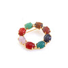 Vintage Semi Precious Gemstone Scarab Brooch by Unsigned Beauty - Vintage Meet Modern Vintage Jewelry - Chicago, Illinois - #oldhollywoodglamour #vintagemeetmodern #designervintage #jewelrybox #antiquejewelry #vintagejewelry