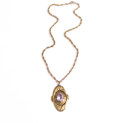 Vintage Art Deco Alexandrite Pendant Necklace by Unsigned Beauty - Vintage Meet Modern Vintage Jewelry - Chicago, Illinois - #oldhollywoodglamour #vintagemeetmodern #designervintage #jewelrybox #antiquejewelry #vintagejewelry