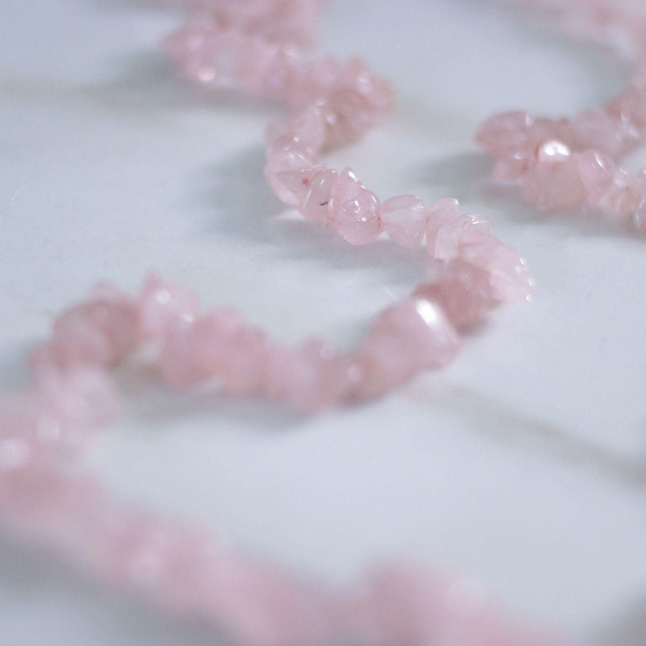 Vintage Rose Quartz Necklace by Artisan Made - Vintage Meet Modern Vintage Jewelry - Chicago, Illinois - #oldhollywoodglamour #vintagemeetmodern #designervintage #jewelrybox #antiquejewelry #vintagejewelry