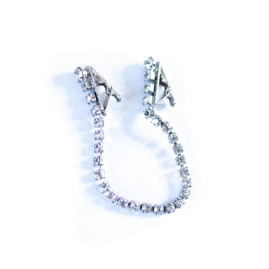 Vintage Rhinestone Sweater Guard by American Made/Patent Pending - Vintage Meet Modern Vintage Jewelry - Chicago, Illinois - #oldhollywoodglamour #vintagemeetmodern #designervintage #jewelrybox #antiquejewelry #vintagejewelry