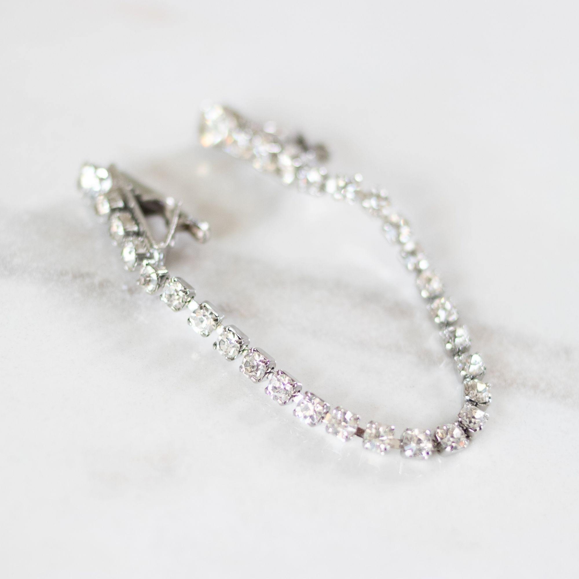 Vintage Rhinestone Sweater Guard by American Made/Patent Pending - Vintage Meet Modern Vintage Jewelry - Chicago, Illinois - #oldhollywoodglamour #vintagemeetmodern #designervintage #jewelrybox #antiquejewelry #vintagejewelry