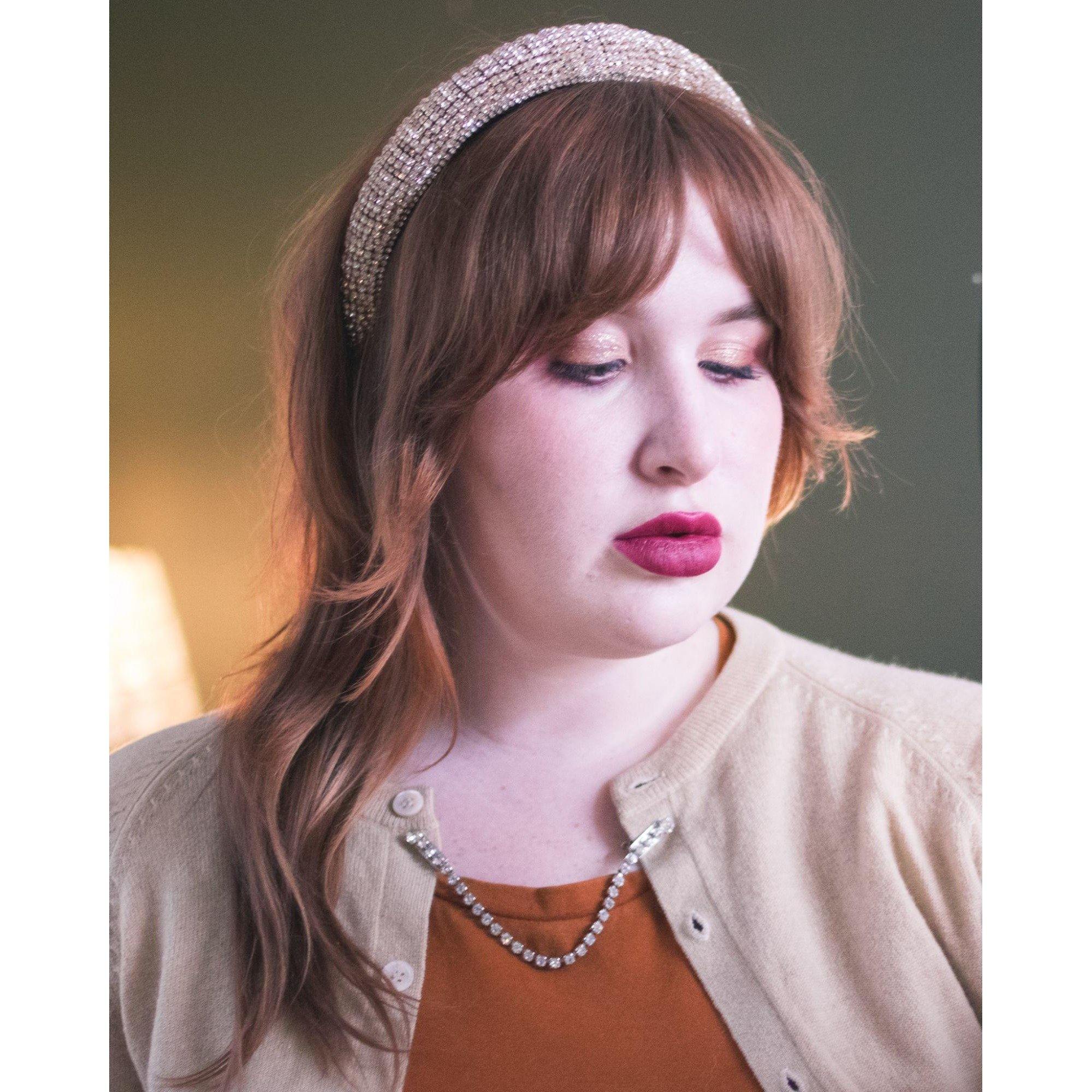 Vintage Rhinestone Sweater Guard by American Made/Patent Pending - Vintage Meet Modern Vintage Jewelry - Chicago, Illinois - #oldhollywoodglamour #vintagemeetmodern #designervintage #jewelrybox #antiquejewelry #vintagejewelry