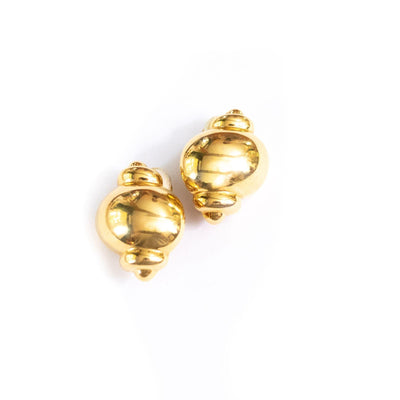 Joan Rivers Gold Urn Earrings by Joan Rivers - Vintage Meet Modern Vintage Jewelry - Chicago, Illinois - #oldhollywoodglamour #vintagemeetmodern #designervintage #jewelrybox #antiquejewelry #vintagejewelry