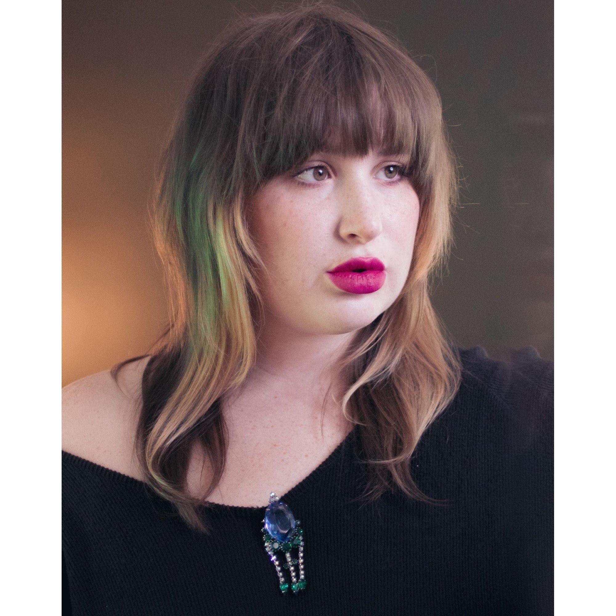 Vintage Blue Crystal Brooch with Diamante and Emerald Green Rhinestone Brooch by Unsigned Beauty - Vintage Meet Modern Vintage Jewelry - Chicago, Illinois - #oldhollywoodglamour #vintagemeetmodern #designervintage #jewelrybox #antiquejewelry #vintagejewelry