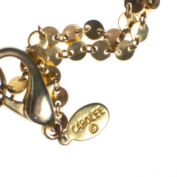 Vintage Carolee Necklace Long Gold Chain with Faux Pearl Stations by Carolee - Vintage Meet Modern Vintage Jewelry - Chicago, Illinois - #oldhollywoodglamour #vintagemeetmodern #designervintage #jewelrybox #antiquejewelry #vintagejewelry