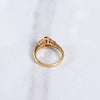 Vintage 1980s Garnet Cocktail Statement Ring by 18kt Gold Plated - Vintage Meet Modern Vintage Jewelry - Chicago, Illinois - #oldhollywoodglamour #vintagemeetmodern #designervintage #jewelrybox #antiquejewelry #vintagejewelry