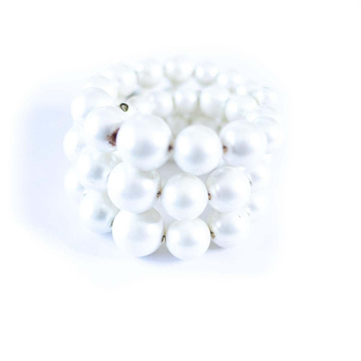 Vintage 1950s Pearl Coil Bracelet