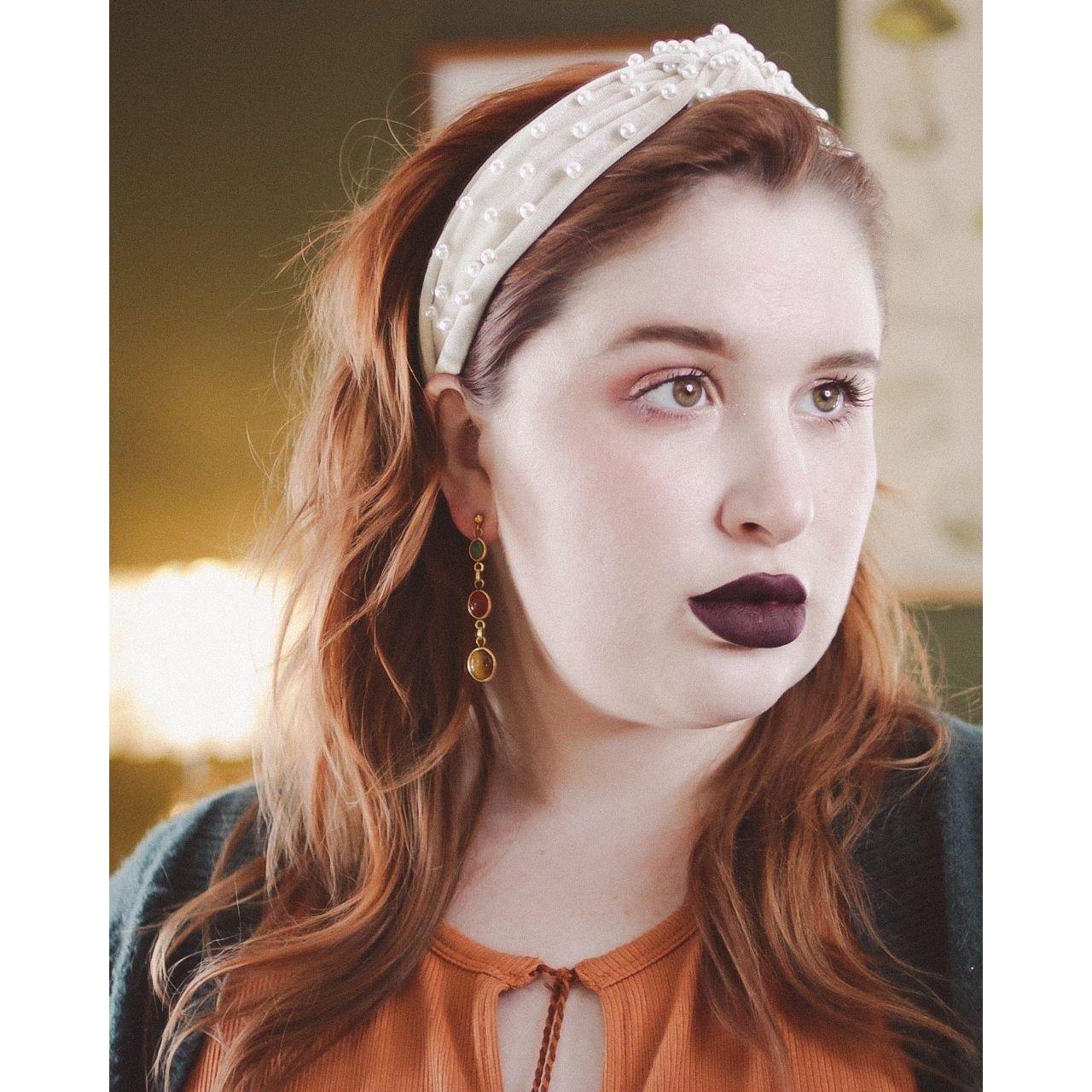 Vintage Scarab Statement Earrings by Unsigned Beauty - Vintage Meet Modern Vintage Jewelry - Chicago, Illinois - #oldhollywoodglamour #vintagemeetmodern #designervintage #jewelrybox #antiquejewelry #vintagejewelry