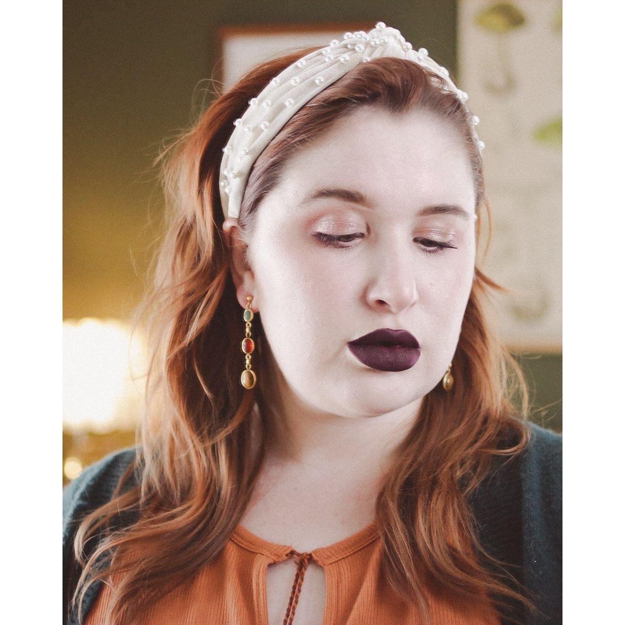 Vintage Scarab Statement Earrings by Unsigned Beauty - Vintage Meet Modern Vintage Jewelry - Chicago, Illinois - #oldhollywoodglamour #vintagemeetmodern #designervintage #jewelrybox #antiquejewelry #vintagejewelry