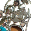 Vintage Kenneth Jay Lane Heart Colorful Rhinestone Brooch/Pin, Silver Tone by Kenneth Jay Lane - Vintage Meet Modern Vintage Jewelry - Chicago, Illinois - #oldhollywoodglamour #vintagemeetmodern #designervintage #jewelrybox #antiquejewelry #vintagejewelry