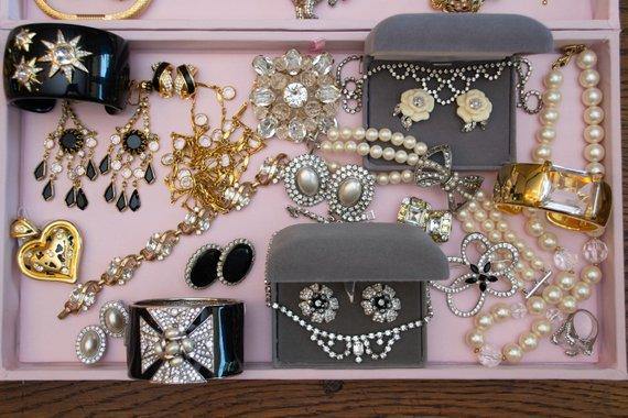 Vintage Joan Rivers Yellow Diamond and Diamante Statement Earrings by Joan Rivers - Vintage Meet Modern Vintage Jewelry - Chicago, Illinois - #oldhollywoodglamour #vintagemeetmodern #designervintage #jewelrybox #antiquejewelry #vintagejewelry