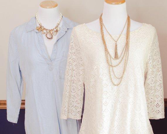 Gold tone multi chain necklace with center tassel pendant by 1960s - Vintage Meet Modern Vintage Jewelry - Chicago, Illinois - #oldhollywoodglamour #vintagemeetmodern #designervintage #jewelrybox #antiquejewelry #vintagejewelry