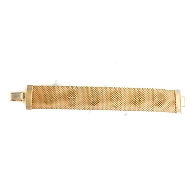 Vintage Sarah Coventry Mesh Bracelet with Colorful Cabochons by Sarah Coventry - Vintage Meet Modern Vintage Jewelry - Chicago, Illinois - #oldhollywoodglamour #vintagemeetmodern #designervintage #jewelrybox #antiquejewelry #vintagejewelry
