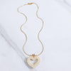 Vintage 1980s Pearl Heart Pendant Necklace by Unsigned Beauty - Vintage Meet Modern Vintage Jewelry - Chicago, Illinois - #oldhollywoodglamour #vintagemeetmodern #designervintage #jewelrybox #antiquejewelry #vintagejewelry