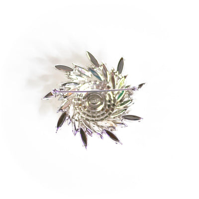 Vintage Weiss Diamante Pinwheel Brooch by Weiss - Vintage Meet Modern Vintage Jewelry - Chicago, Illinois - #oldhollywoodglamour #vintagemeetmodern #designervintage #jewelrybox #antiquejewelry #vintagejewelry