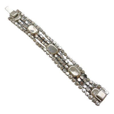 Vintage Light and Dark Blue Rhinestone Bracelet by Unsigned Beauty - Vintage Meet Modern Vintage Jewelry - Chicago, Illinois - #oldhollywoodglamour #vintagemeetmodern #designervintage #jewelrybox #antiquejewelry #vintagejewelry