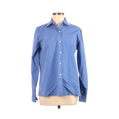 J.Crew Classic Blue Long Sleeve Button-Down Shirt by J.Crew - Vintage Meet Modern Vintage Jewelry - Chicago, Illinois - #oldhollywoodglamour #vintagemeetmodern #designervintage #jewelrybox #antiquejewelry #vintagejewelry