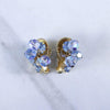 Vintage Light Blue Aurora Borealis Cha Cha Earrings with Navette Rhinestone Accents by Unsigned Beauty - Vintage Meet Modern Vintage Jewelry - Chicago, Illinois - #oldhollywoodglamour #vintagemeetmodern #designervintage #jewelrybox #antiquejewelry #vintagejewelry