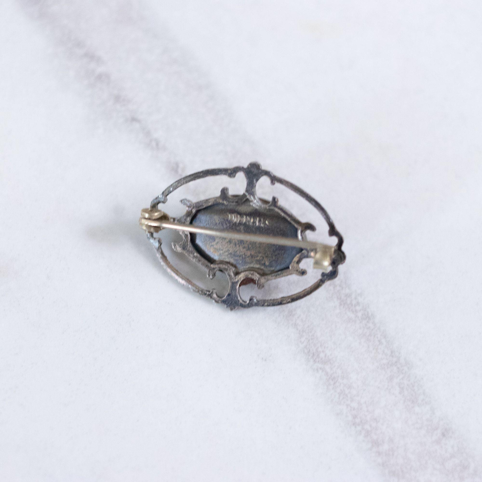 Vintage Art Deco Sterling Silver Cultured Pearl Lingerie Pin/Brooch by Sterling Silver - Vintage Meet Modern Vintage Jewelry - Chicago, Illinois - #oldhollywoodglamour #vintagemeetmodern #designervintage #jewelrybox #antiquejewelry #vintagejewelry