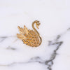 Vintage Gold Swan Brooch by Unsigned Beauty - Vintage Meet Modern Vintage Jewelry - Chicago, Illinois - #oldhollywoodglamour #vintagemeetmodern #designervintage #jewelrybox #antiquejewelry #vintagejewelry