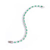 Vintage Sterling Silver Emerald Crystal and CZ Tennis Bracelet by 925 - Vintage Meet Modern Vintage Jewelry - Chicago, Illinois - #oldhollywoodglamour #vintagemeetmodern #designervintage #jewelrybox #antiquejewelry #vintagejewelry