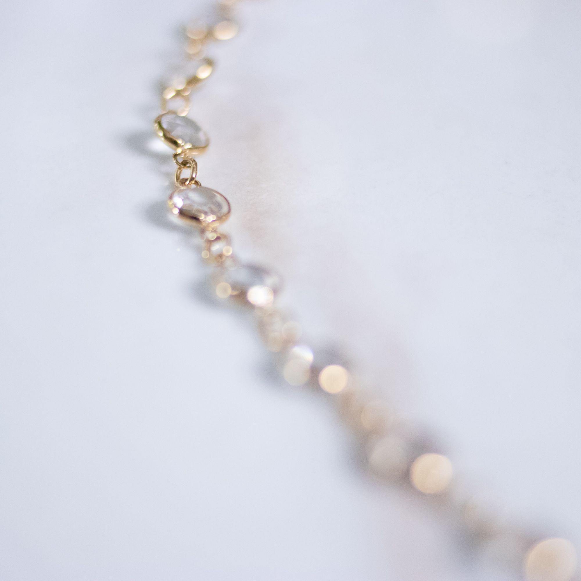 Vintage Swarovski Bezel Set Crystal Necklace with Pave Rhinestone Ball by Swarovski - Vintage Meet Modern Vintage Jewelry - Chicago, Illinois - #oldhollywoodglamour #vintagemeetmodern #designervintage #jewelrybox #antiquejewelry #vintagejewelry