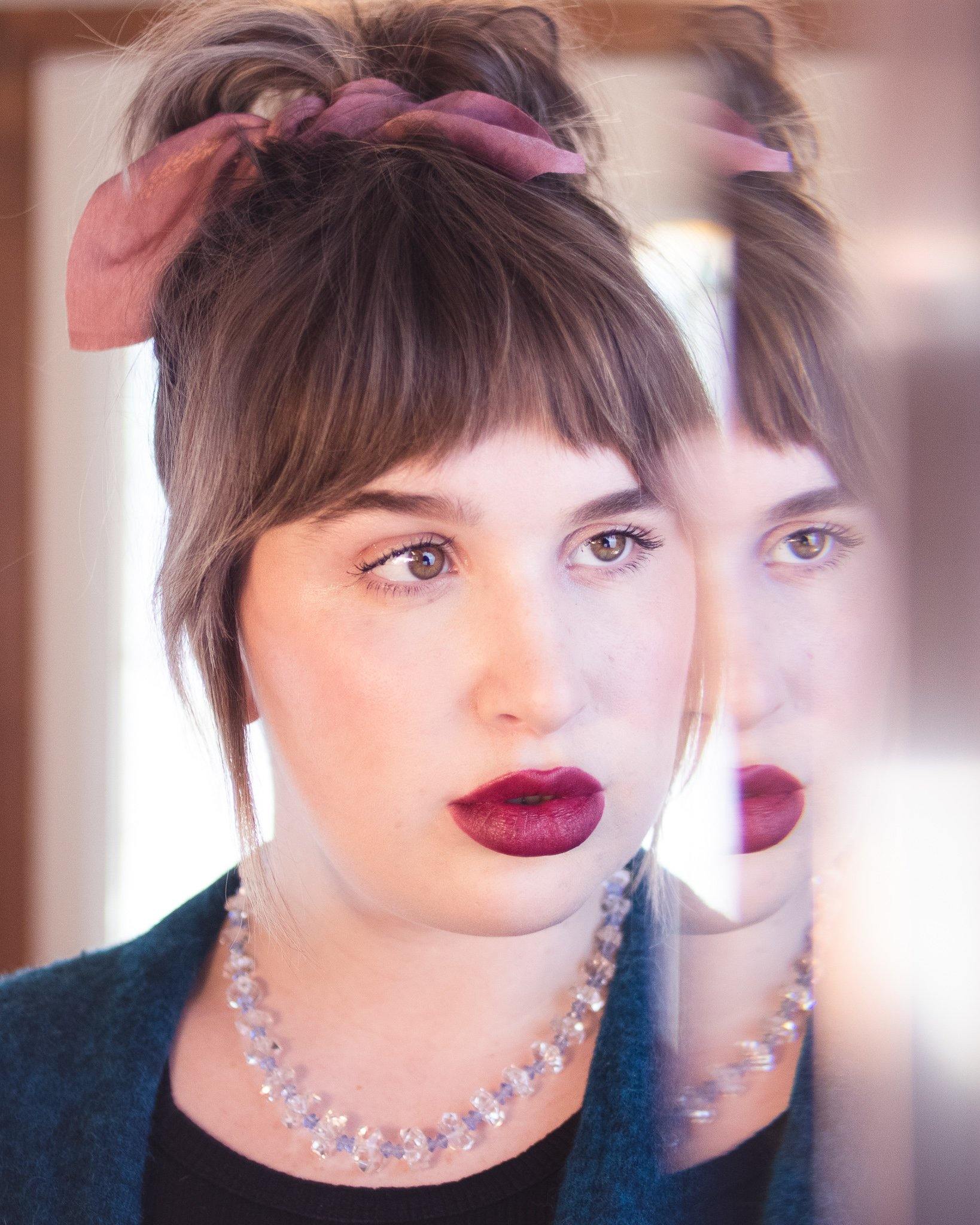 Vintage Art Deco Blue and Clear Crystal Bead Necklace by Austria - Vintage Meet Modern Vintage Jewelry - Chicago, Illinois - #oldhollywoodglamour #vintagemeetmodern #designervintage #jewelrybox #antiquejewelry #vintagejewelry