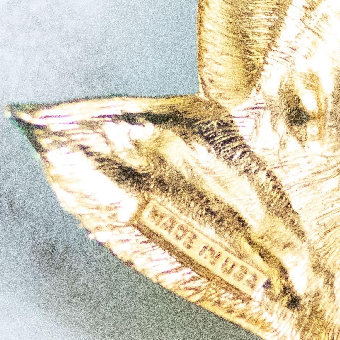 Vintage Yellow Camellia Brooch by Made in the USA - Vintage Meet Modern Vintage Jewelry - Chicago, Illinois - #oldhollywoodglamour #vintagemeetmodern #designervintage #jewelrybox #antiquejewelry #vintagejewelry