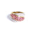 Vintage Ruby and Cubic Zirconia Bypass Style Band Ring