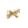 Vintage Mid Century Modern Gold Bow Brooch with Rhinestones by Unsigned Beauty - Vintage Meet Modern Vintage Jewelry - Chicago, Illinois - #oldhollywoodglamour #vintagemeetmodern #designervintage #jewelrybox #antiquejewelry #vintagejewelry