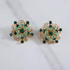 Vintage Light and Dark Rhinestone Statement Earrings by Unsigned Beauty - Vintage Meet Modern Vintage Jewelry - Chicago, Illinois - #oldhollywoodglamour #vintagemeetmodern #designervintage #jewelrybox #antiquejewelry #vintagejewelry