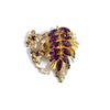 Vintage Amethyst Crystal Leaf Brooch by Unsigned Beauty - Vintage Meet Modern Vintage Jewelry - Chicago, Illinois - #oldhollywoodglamour #vintagemeetmodern #designervintage #jewelrybox #antiquejewelry #vintagejewelry