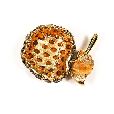 Ciner Sparkling Rhinestone Apple Brooch by Ciner - Vintage Meet Modern Vintage Jewelry - Chicago, Illinois - #oldhollywoodglamour #vintagemeetmodern #designervintage #jewelrybox #antiquejewelry #vintagejewelry