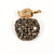Ciner Sparkling Rhinestone Apple Brooch