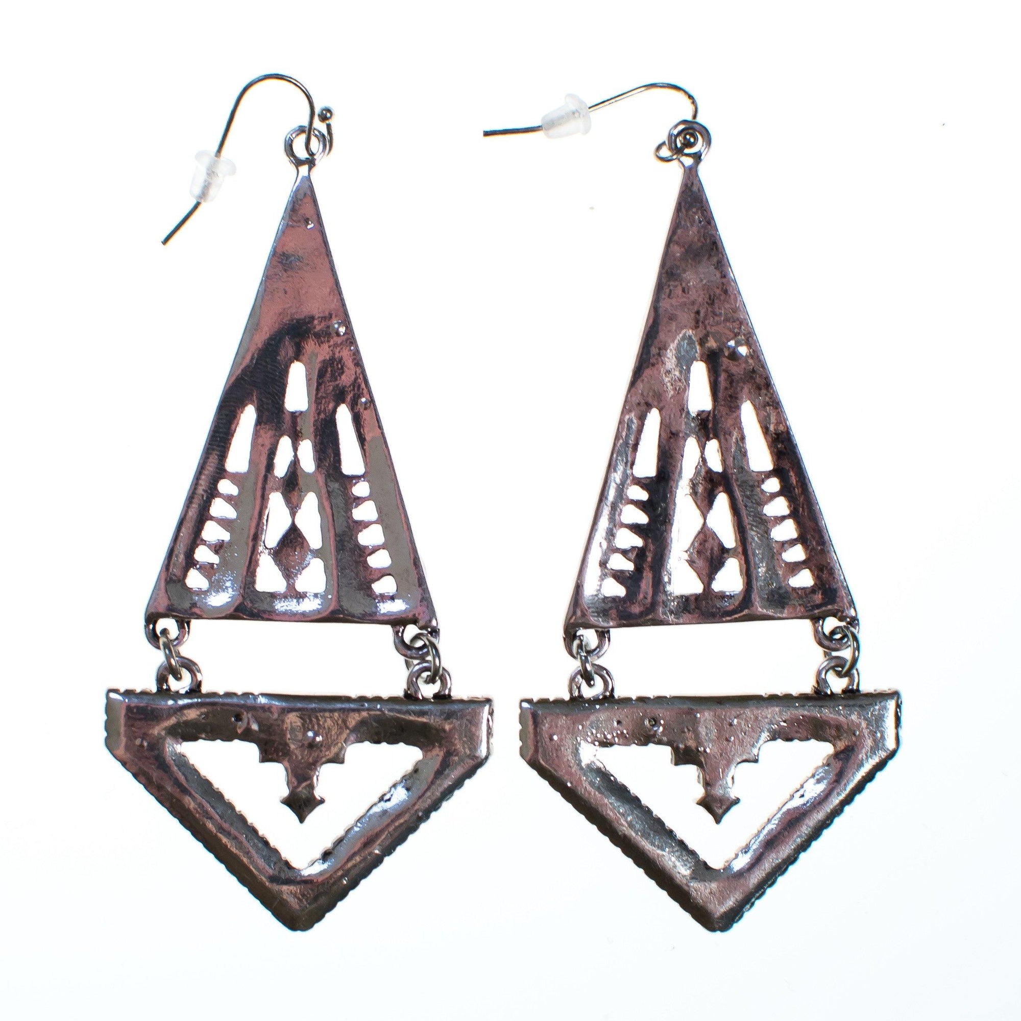 Gatsby Deco Drop Earrings by Vintage Meet Modern - Vintage Meet Modern Vintage Jewelry - Chicago, Illinois - #oldhollywoodglamour #vintagemeetmodern #designervintage #jewelrybox #antiquejewelry #vintagejewelry