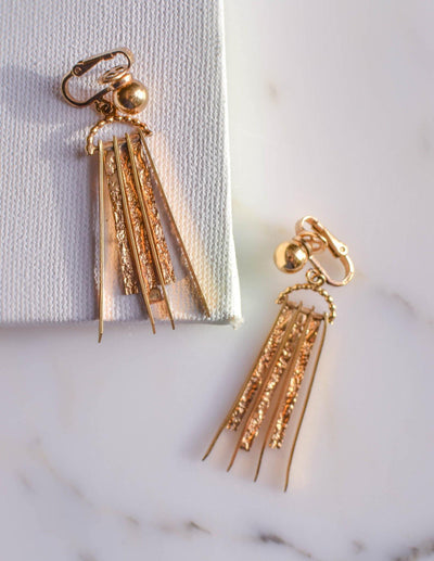 Gold Dagger Spike Earrings by Winard by Winard - Vintage Meet Modern Vintage Jewelry - Chicago, Illinois - #oldhollywoodglamour #vintagemeetmodern #designervintage #jewelrybox #antiquejewelry #vintagejewelry