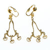 Gold Filigree Dangling Earrings by Vintage Meet Modern - Vintage Meet Modern Vintage Jewelry - Chicago, Illinois - #oldhollywoodglamour #vintagemeetmodern #designervintage #jewelrybox #antiquejewelry #vintagejewelry