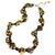 RJ Graziano Tortoise Lucite Chunky Necklace