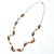 Vintage Gold and Wood Bead Necklace