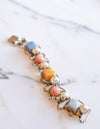 Colorful Confetti Lucite and Pearl Bracelet by Unsigned Beauty - Vintage Meet Modern Vintage Jewelry - Chicago, Illinois - #oldhollywoodglamour #vintagemeetmodern #designervintage #jewelrybox #antiquejewelry #vintagejewelry