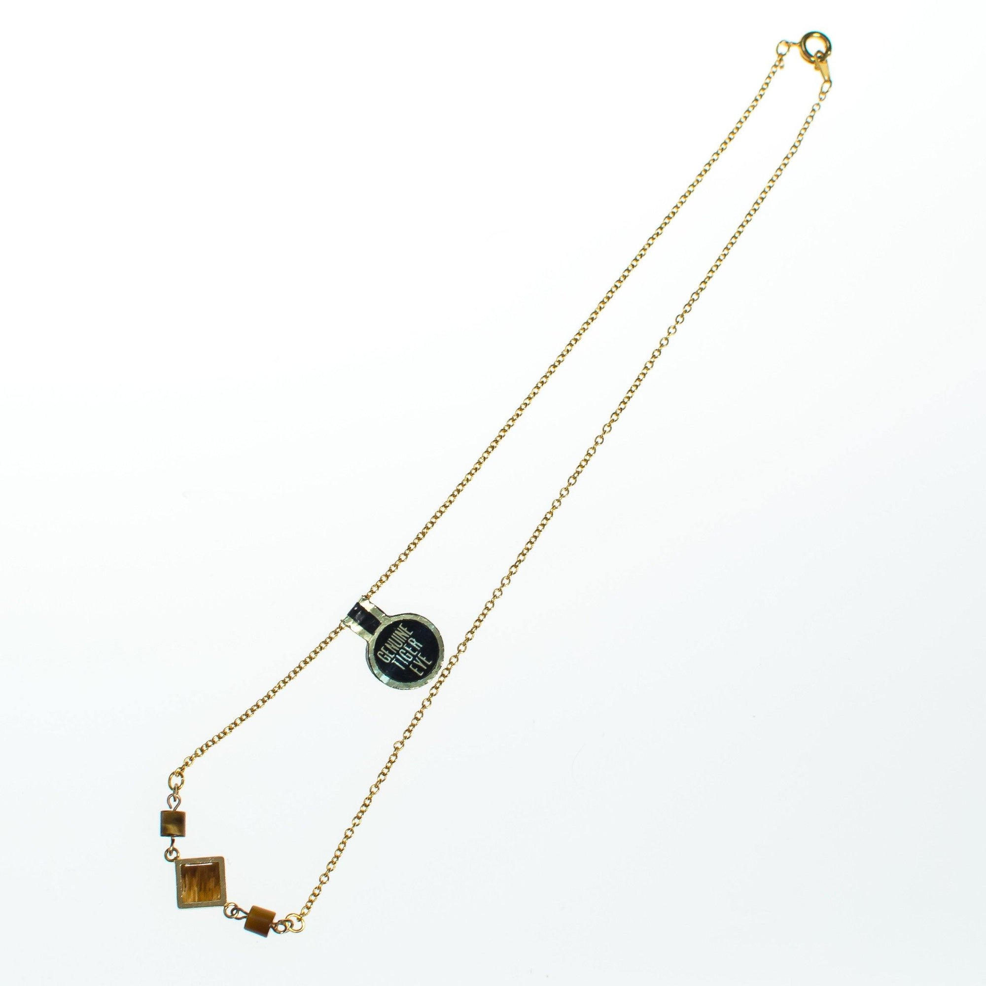 Vintage Tigers Eye Pendant Necklace Gold Filled by Tigers Eye - Vintage Meet Modern Vintage Jewelry - Chicago, Illinois - #oldhollywoodglamour #vintagemeetmodern #designervintage #jewelrybox #antiquejewelry #vintagejewelry