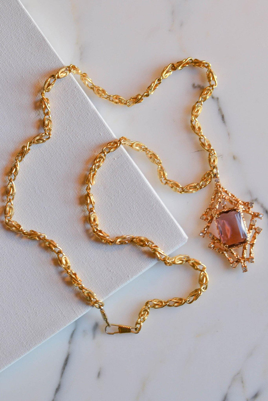 Sarah Coventry Twilight Magic Statement Necklace by Sarah Coventry - Vintage Meet Modern Vintage Jewelry - Chicago, Illinois - #oldhollywoodglamour #vintagemeetmodern #designervintage #jewelrybox #antiquejewelry #vintagejewelry