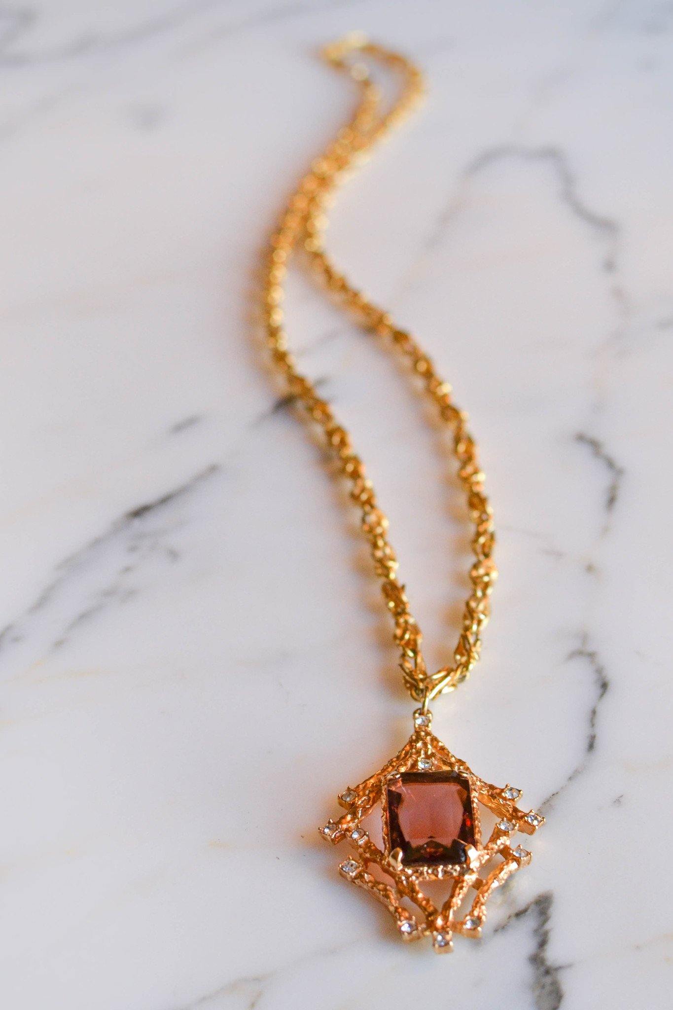 Sarah Coventry Twilight Magic Statement Necklace by Sarah Coventry - Vintage Meet Modern Vintage Jewelry - Chicago, Illinois - #oldhollywoodglamour #vintagemeetmodern #designervintage #jewelrybox #antiquejewelry #vintagejewelry